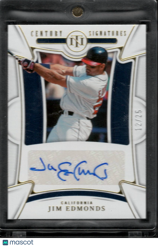 2023 Panini National Treasures Century Signatures Jim Edmonds #CS-JE