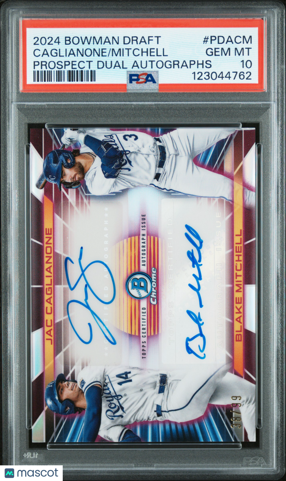 2024 Bowman Draft Jac Caglianone Blake Mitchell #PDACM PSA 10