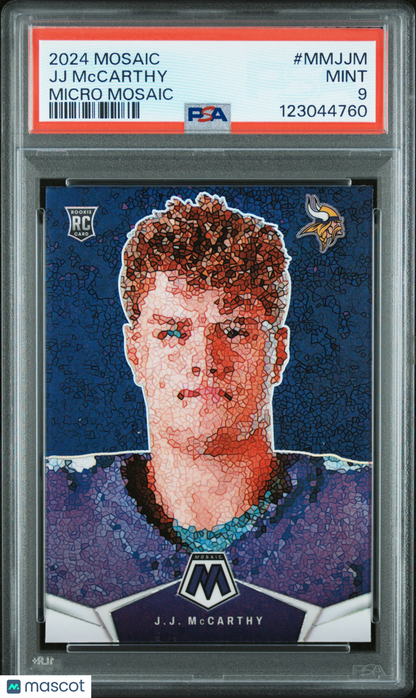 2024 Panini Mosaic JJ Mccarthy #MMJJM PSA 9