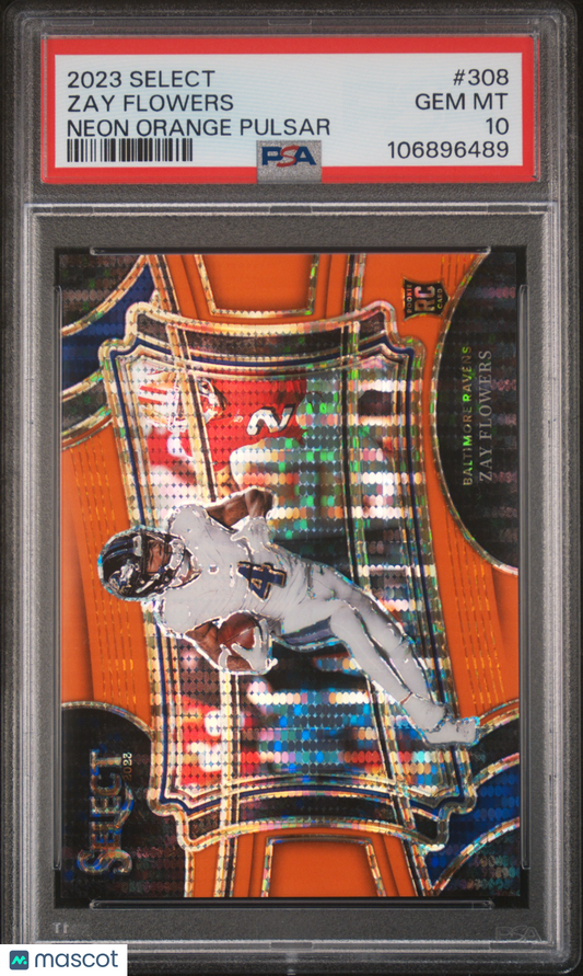 2023 Panini Select Zay Flowers #308 PSA 10