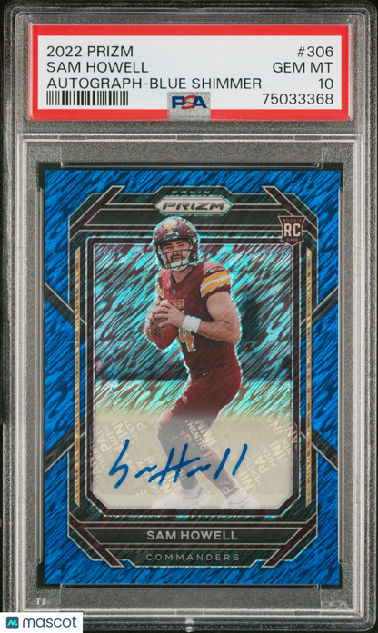 2022 Panini Prizm Sam Howell #306 PSA 10