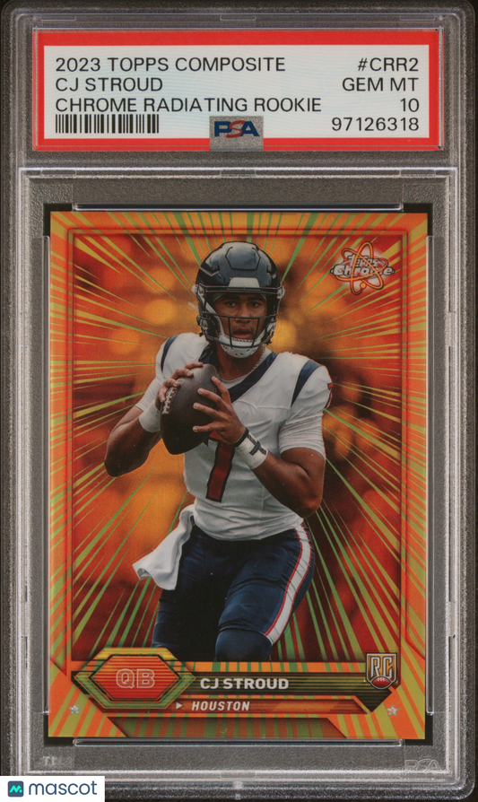 2023 Topps Composite Chrome Radiating Rookies CJ Stroud PSA10 Pop 1!!