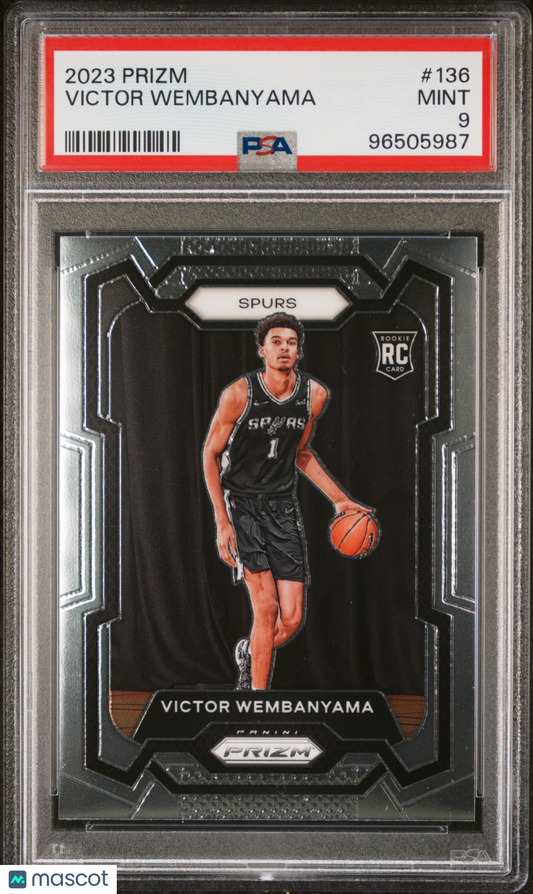 2023 Panini Prizm Victor Wembanyama #136 PSA 9