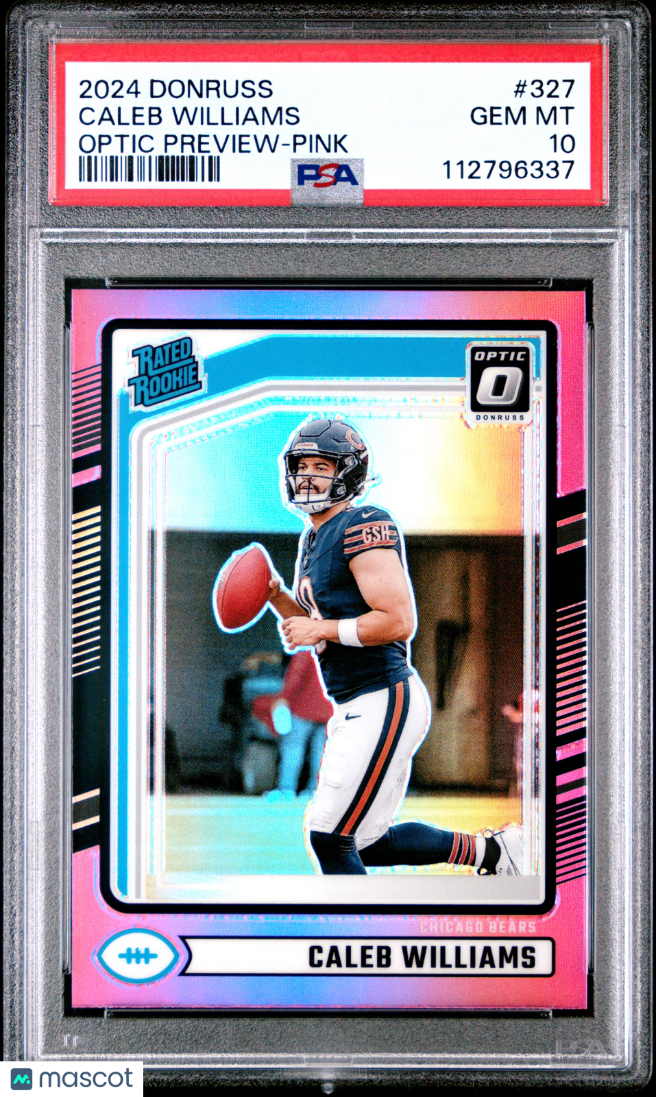 2024 Panini Donruss Caleb Williams RC - Pink #327 PSA 10