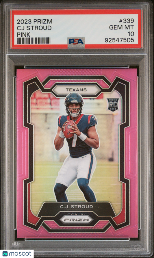 2023 Panini Prizm CJ Stroud #339 PSA 10