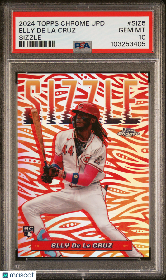2024 Topps Chrome Update Sizzle Elly De La Cruz #SIZ5 PSA 10