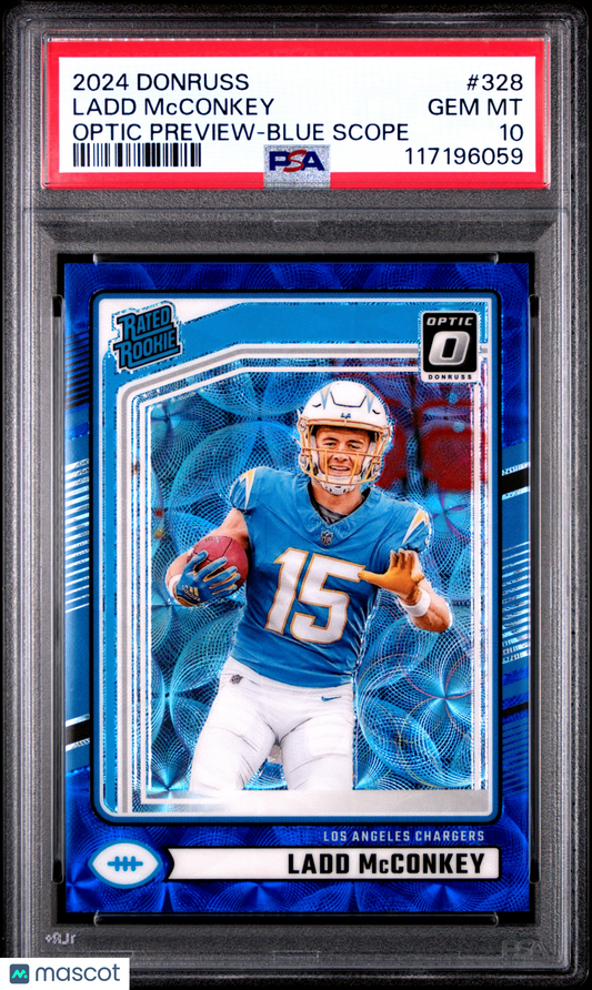 2024 Panini Donruss Ladd Mcconkey #328 PSA 10