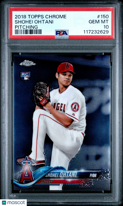 2018 Topps Chrome Shohei Ohtani #150 PSA 10